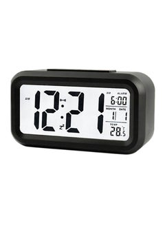 Buy Digital Alarm Clock Black/White 5.8 x 3.3cm in UAE