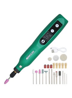 Buy Mini Electric Engraving Tool With Attachments Green/Black/Pink 3.14x1.27inch in Saudi Arabia