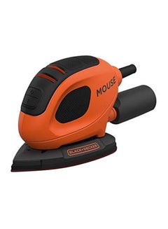 Buy Corded Mouse Detail Sander With Handy Dust Bag And 6 Sanding Sheets Ideal For Paint/Varnish/Cleaning Glass/Rremoving Rust 55W BEW230-GB Orange/Black in UAE