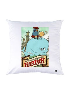 Buy Printed Pillow White 30x30cm in UAE