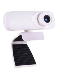 Buy HD USB Webcam With Microphone Support And Touch-Switch Auto Focus White in Saudi Arabia