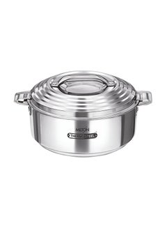 Buy Galaxia Stainless Steel Casserole Silver 4.56Liters in UAE