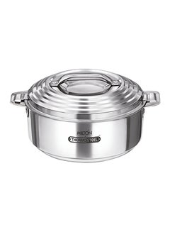 Buy Galaxia Stainless Steel Casserole Silver 2.45Liters in UAE