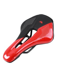 Buy Soft PU Leather Hollow Breathable Mountain Bicycle Seat 25.3X15cm in UAE