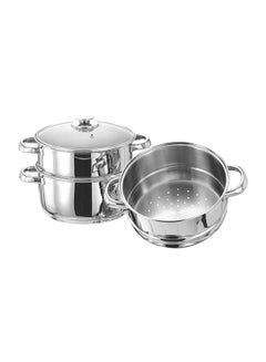 Buy 3-Tier Steamer Silver 20centimeter in UAE