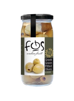 Buy Greek Green Olives Without Stone 360grams in UAE