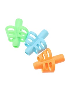 Buy 3-Piece Adorable Silicone Ring Pencil Grips Set Multicolour in Egypt