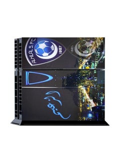 اشتري 3-Piece Alhilal Club Printed Gaming Console Skin Sticker Set For PlayStation 4 في مصر