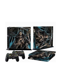 Buy 3-Piece Set Death Style Console And Controller Sticker Set For PlayStation 4 in Egypt