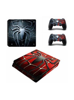 Buy 3-Piece Skin Sticker Cover For PS4 Slim And 2 Controller Set , Spider in Egypt