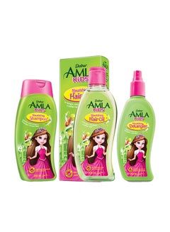 Buy Pack Of 3 Princess Amira Oil With Shampoo And Detangler in UAE