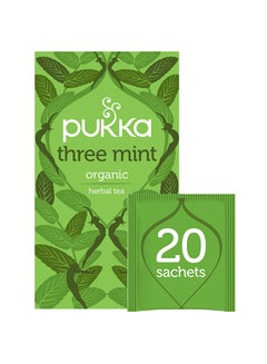 Buy Organic Three Mint Tea 20 bags 32grams in UAE