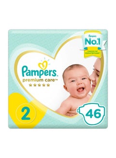 Buy Premium Care Diapers, Size 2, 3-6 Kg, Mid Pack, 46 Count in UAE