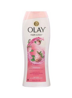 Buy Fresh Outlast White Strawberry And Mint Body Wash 650ml in UAE