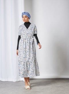 Buy Fielda Maxi Dress Star White Aop in Saudi Arabia