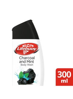Buy Charcoal And Mint Antibacterial Body Wash 300ml in UAE