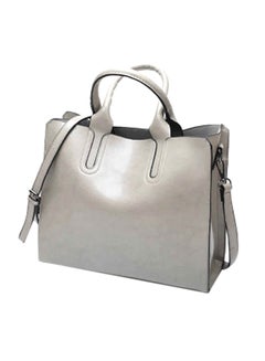 Buy Shopper Tote Bag Grey in Saudi Arabia