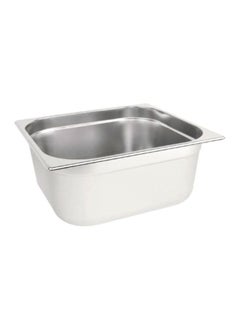 Buy Stainless Steel Deep Tray Silver 26.5X32.5X15centimeter in Saudi Arabia