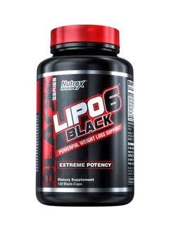 Buy Lipo 6 Black Extreme Potency Weight Loss Support - 120 Capsules in Saudi Arabia