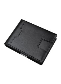 Buy Bi-Fold Pick-Up Case Clip Men Wallet Black in Saudi Arabia