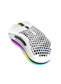 Buy Wireless RGB Gaming Mice White in Saudi Arabia