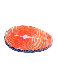 Buy Stuffed Fish Throw Pillow Orange/Blue 50 x 27cm in UAE