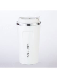 Buy Vacuum Insulated Coffee Mug White 510ml in UAE