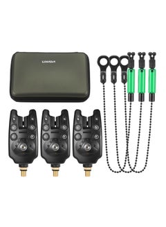 Buy 6-Piece Digital Fishing Bite Alarm With Chain Alert Swinger Set in Saudi Arabia