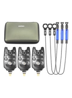 Buy 6-Piece Digital Fishing Bite Alarm With Chain Alert Swinger Set in Saudi Arabia