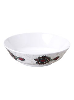 Buy Melamine Serving Bowl White 21cm in UAE