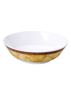 Buy Melamine Serving Bowl White 21centimeter in UAE