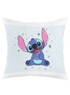 Buy Stitch Printed Throw Pillow With Cover Multicolour 45x45cm in Saudi Arabia