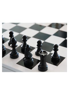 Buy Chess Themed Self Adhesive Wall Sticker Black/White 80x60cm in Egypt