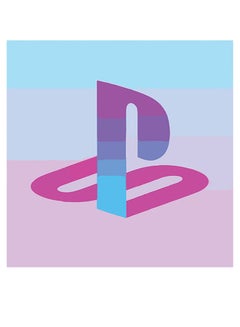 Buy PlayStation Themed Wall Art Purple/Pink/Blue 30x30cm in UAE