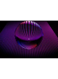 Buy Crystal Ball Printed Self Adhesive Wall Sticker Purple/Black 140x105cm in Egypt