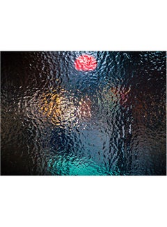 Buy Glass Themed Self Adhesive Wall Sticker Black/Blue/Red 140x105cm in Egypt