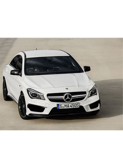 Buy Mercedes-Benz Themed Wall Sticker White/Black/Beige 140x105cm in Egypt