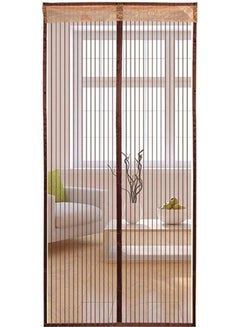 Buy Anti Mosquito Bug Magnetic Screen Door Curtain Net Beige 90x210cm in Egypt