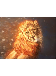 Buy Lion Themed Wall Sticker Gold/Black 140x105cm in Egypt