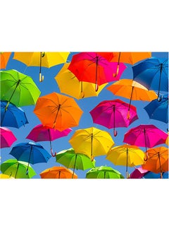 Buy Umbrella Themed Self Adhesive Wall Sticker Multicolour 140x105cm in Egypt