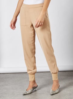 اشتري Patch Pocket Cuffed Pants Tan في مصر