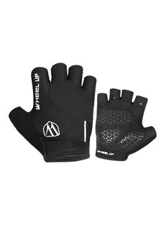 Buy Pair Of Anti-Slip Half-Finger Cycling Gloves L in Saudi Arabia