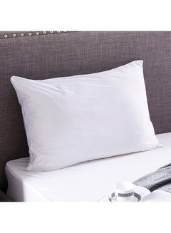 Buy Elementary Waterproof Pillow Protector Polyester White 75x50cm in UAE