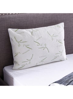 Buy Waterproof Pillow Protector Polyester White 50x75cm in UAE