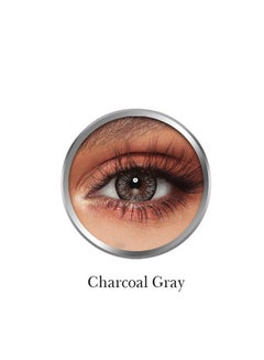 Buy Pack Of 2 Charcoal Grey Monthly Disposable Contact Lenses in UAE