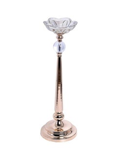 اشتري Decorative Flower Stand Clear/Rose Gold 51x13.5centimeter في الامارات