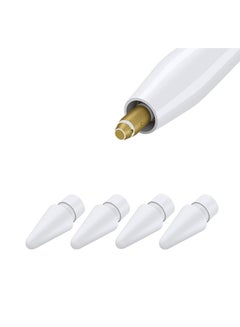 Buy 4-Piece Replacement Nib Set For Apple Stylus Pen White in UAE