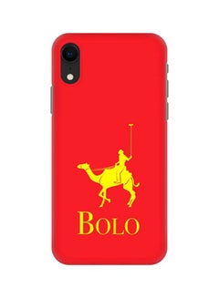 Buy BOLO Printed Case Cover For Apple iPhone XR Red/Yellow in UAE