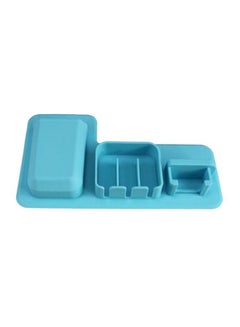 Buy Toothpaste And Toothbrush Holder Blue 13.5x23.6x3.35centimeter in Saudi Arabia