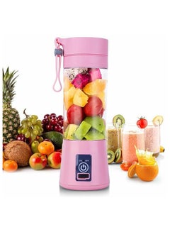 Buy USB Juice Blender Multi-functional 380.0 ml 0.0 W PT-1208 Pink/Clear in UAE